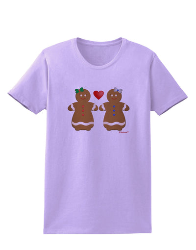 Gingerbread Woman Couple Womens T-Shirt by TooLoud-Womens T-Shirt-TooLoud-Lavender-X-Small-Davson Sales