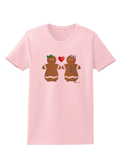 Gingerbread Woman Couple Womens T-Shirt by TooLoud-Womens T-Shirt-TooLoud-PalePink-X-Small-Davson Sales