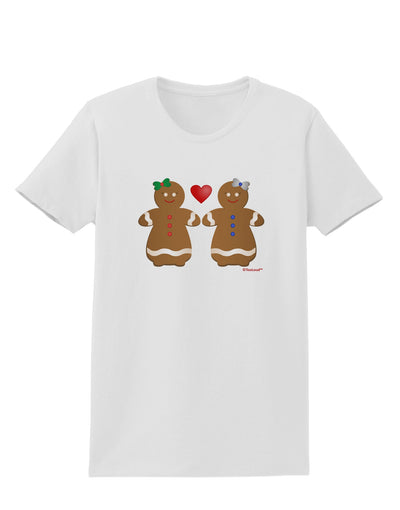 Gingerbread Woman Couple Womens T-Shirt by TooLoud-Womens T-Shirt-TooLoud-White-X-Small-Davson Sales