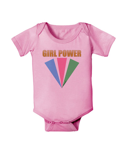 Girl Power Stripes Baby Romper Bodysuit by TooLoud-Baby Romper-TooLoud-Pink-06-Months-Davson Sales