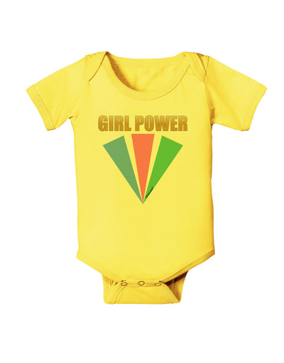 Girl Power Stripes Baby Romper Bodysuit by TooLoud-Baby Romper-TooLoud-Yellow-06-Months-Davson Sales