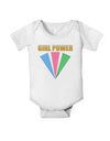 Girl Power Stripes Baby Romper Bodysuit by TooLoud-Baby Romper-TooLoud-White-06-Months-Davson Sales