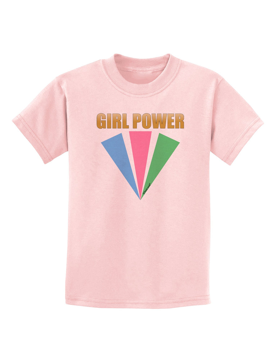 Girl Power Stripes Childrens T-Shirt by TooLoud-Childrens T-Shirt-TooLoud-White-X-Small-Davson Sales