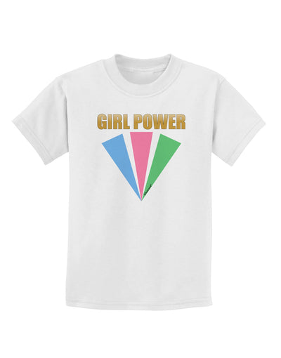 Girl Power Stripes Childrens T-Shirt by TooLoud-Childrens T-Shirt-TooLoud-White-X-Small-Davson Sales