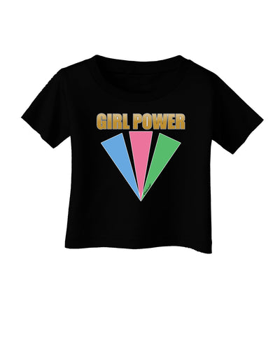 Girl Power Stripes Infant T-Shirt Dark by TooLoud-Infant T-Shirt-TooLoud-Black-06-Months-Davson Sales