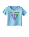 Girl Power Stripes Infant T-Shirt by TooLoud-Infant T-Shirt-TooLoud-Aquatic-Blue-06-Months-Davson Sales