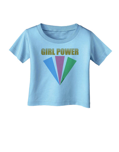 Girl Power Stripes Infant T-Shirt by TooLoud-Infant T-Shirt-TooLoud-Aquatic-Blue-06-Months-Davson Sales