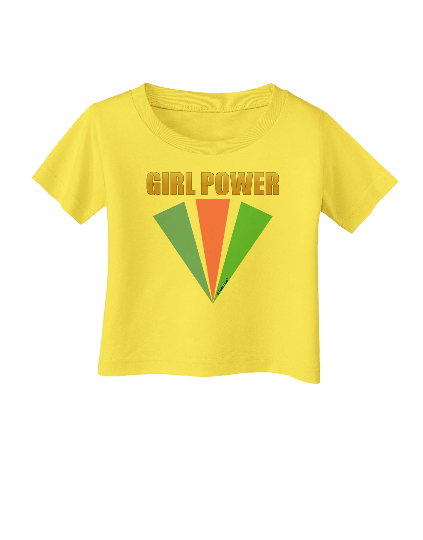 Girl Power Stripes Infant T-Shirt by TooLoud-Infant T-Shirt-TooLoud-Yellow-06-Months-Davson Sales