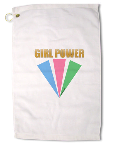 Girl Power Stripes Premium Cotton Golf Towel - 16 x 25 inch by TooLoud-Golf Towel-TooLoud-16x25"-Davson Sales