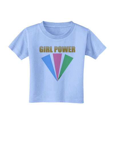 Girl Power Stripes Toddler T-Shirt by TooLoud-Toddler T-Shirt-TooLoud-Aquatic-Blue-2T-Davson Sales