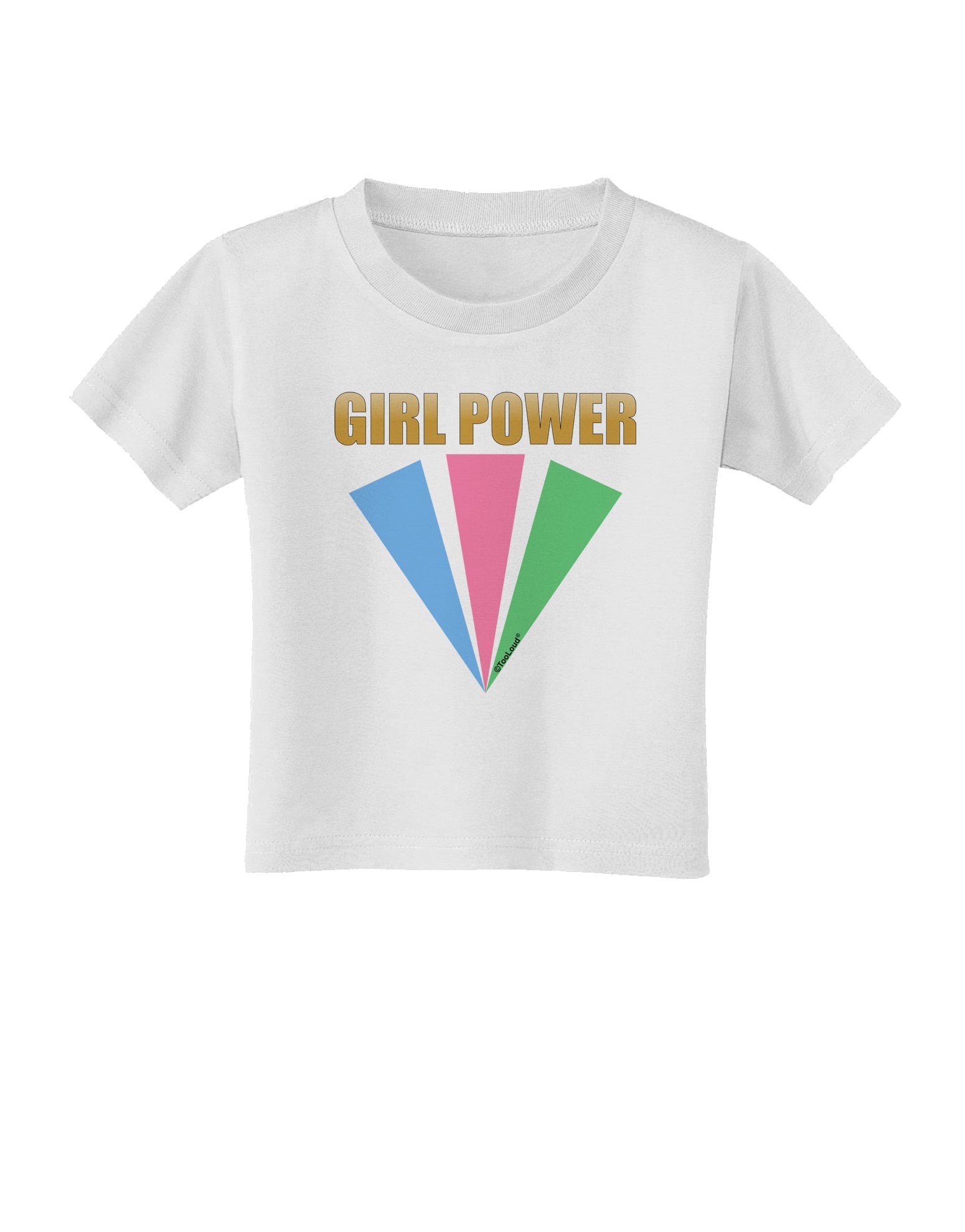 Girl Power Stripes Toddler T-Shirt by TooLoud-Toddler T-Shirt-TooLoud-White-2T-Davson Sales
