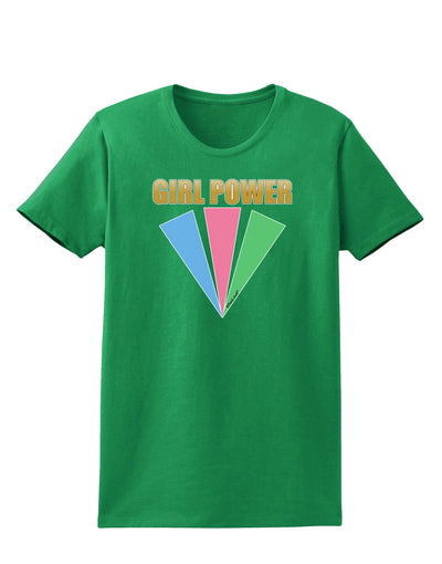 Girl Power Stripes Womens Dark T-Shirt by TooLoud-Womens T-Shirt-TooLoud-Kelly-Green-X-Small-Davson Sales