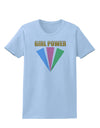 Girl Power Stripes Womens T-Shirt by TooLoud-Womens T-Shirt-TooLoud-Light-Blue-X-Small-Davson Sales