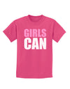 Girls Can Childrens Dark T-Shirt by TooLoud-Childrens T-Shirt-TooLoud-Sangria-X-Small-Davson Sales