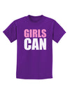 Girls Can Childrens Dark T-Shirt by TooLoud-Childrens T-Shirt-TooLoud-Purple-X-Small-Davson Sales