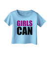 Girls Can Infant T-Shirt by TooLoud-Infant T-Shirt-TooLoud-Aquatic-Blue-06-Months-Davson Sales