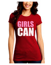 Girls Can Juniors Crew Dark T-Shirt by TooLoud-T-Shirts Juniors Tops-TooLoud-Red-Juniors Fitted Small-Davson Sales