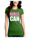 Girls Can Juniors Crew Dark T-Shirt by TooLoud-T-Shirts Juniors Tops-TooLoud-Kiwi-Green-Juniors Fitted X-Small-Davson Sales