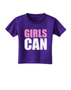 Girls Can Toddler T-Shirt Dark by TooLoud-Toddler T-Shirt-TooLoud-Purple-2T-Davson Sales