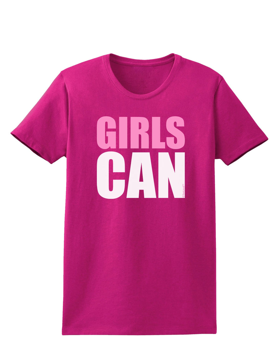 Girls Can Womens Dark T-Shirt by TooLoud-Womens T-Shirt-TooLoud-Black-X-Small-Davson Sales