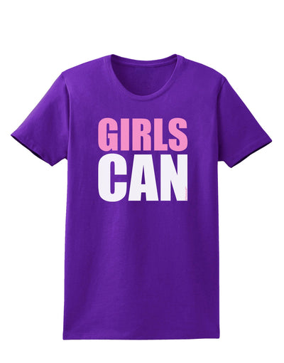 Girls Can Womens Dark T-Shirt by TooLoud-Womens T-Shirt-TooLoud-Purple-X-Small-Davson Sales