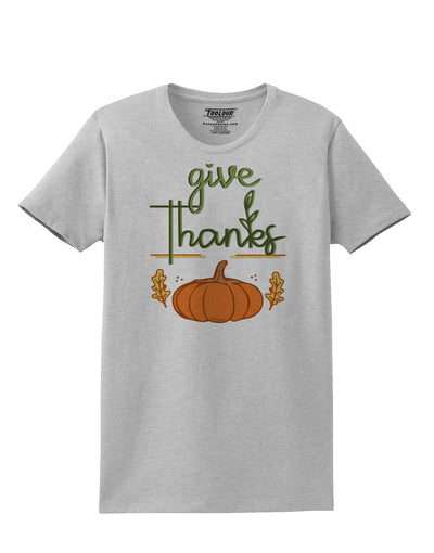 Give Thanks Womens T-Shirt-Womens T-Shirt-TooLoud-AshGray-X-Small-Davson Sales