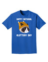 Gluttony Day Disgruntled Cat Adult Dark T-Shirt-Mens T-Shirt-TooLoud-Royal-Blue-Small-Davson Sales