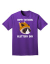 Gluttony Day Disgruntled Cat Adult Dark T-Shirt-Mens T-Shirt-TooLoud-Purple-Small-Davson Sales