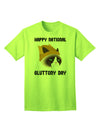 Gluttony Day Disgruntled Cat Adult T-Shirt-Mens T-Shirt-TooLoud-Neon-Green-Small-Davson Sales