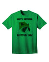 Gluttony Day Disgruntled Cat Adult T-Shirt-Mens T-Shirt-TooLoud-Kelly-Green-Small-Davson Sales