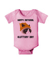 Gluttony Day Disgruntled Cat Baby Romper Bodysuit by-Baby Romper-TooLoud-Pink-06-Months-Davson Sales