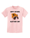 Gluttony Day Disgruntled Cat Childrens T-Shirt-Childrens T-Shirt-TooLoud-PalePink-X-Small-Davson Sales