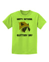 Gluttony Day Disgruntled Cat Childrens T-Shirt-Childrens T-Shirt-TooLoud-Lime-Green-X-Small-Davson Sales