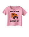 Gluttony Day Disgruntled Cat Infant T-Shirt-Infant T-Shirt-TooLoud-Candy-Pink-06-Months-Davson Sales