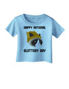 Gluttony Day Disgruntled Cat Infant T-Shirt-Infant T-Shirt-TooLoud-Aquatic-Blue-06-Months-Davson Sales