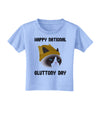 Gluttony Day Disgruntled Cat Toddler T-Shirt-Toddler T-Shirt-TooLoud-Aquatic-Blue-2T-Davson Sales