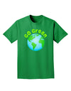 Go Green - Planet Earth Adult Dark T-Shirt-Mens T-Shirt-TooLoud-Kelly-Green-Small-Davson Sales