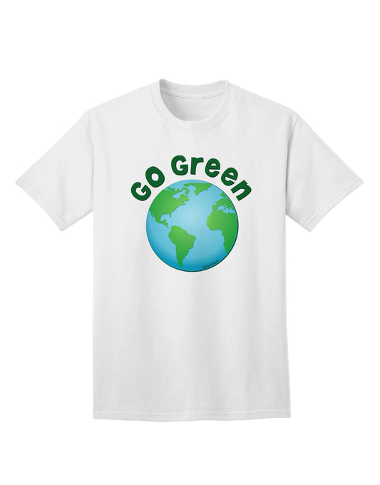 Go Green - Planet Earth Adult T-Shirt-Mens T-Shirt-TooLoud-White-Small-Davson Sales