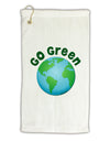 Go Green - Planet Earth Micro Terry Gromet Golf Towel 16 x 25 inch-Golf Towel-TooLoud-White-Davson Sales