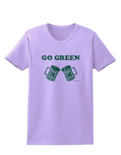 Go Green - St. Patrick's Day Green Beer Womens T-Shirt by TooLoud-Womens T-Shirt-TooLoud-Lavender-X-Small-Davson Sales