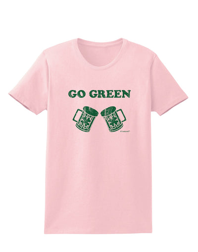 Go Green - St. Patrick's Day Green Beer Womens T-Shirt by TooLoud-Womens T-Shirt-TooLoud-PalePink-X-Small-Davson Sales