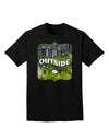 Go Outside - Beautiful Cliffs Adult Dark T-Shirt-Mens T-Shirt-TooLoud-Black-Small-Davson Sales