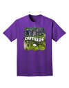 Go Outside - Beautiful Cliffs Adult Dark T-Shirt-Mens T-Shirt-TooLoud-Purple-Small-Davson Sales