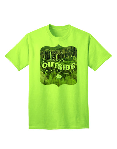 Go Outside - Beautiful Cliffs Adult T-Shirt-Mens T-Shirt-TooLoud-Neon-Green-Small-Davson Sales