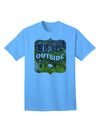 Go Outside - Beautiful Cliffs Adult T-Shirt-Mens T-Shirt-TooLoud-Aquatic-Blue-Small-Davson Sales