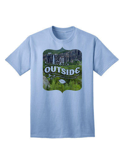 Go Outside - Beautiful Cliffs Adult T-Shirt-Mens T-Shirt-TooLoud-Light-Blue-Small-Davson Sales