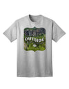 Go Outside - Beautiful Cliffs Adult T-Shirt-Mens T-Shirt-TooLoud-AshGray-Small-Davson Sales