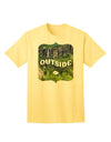 Go Outside - Beautiful Cliffs Adult T-Shirt-Mens T-Shirt-TooLoud-Yellow-Small-Davson Sales