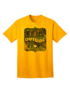 Go Outside - Beautiful Cliffs Adult T-Shirt-Mens T-Shirt-TooLoud-Gold-Small-Davson Sales