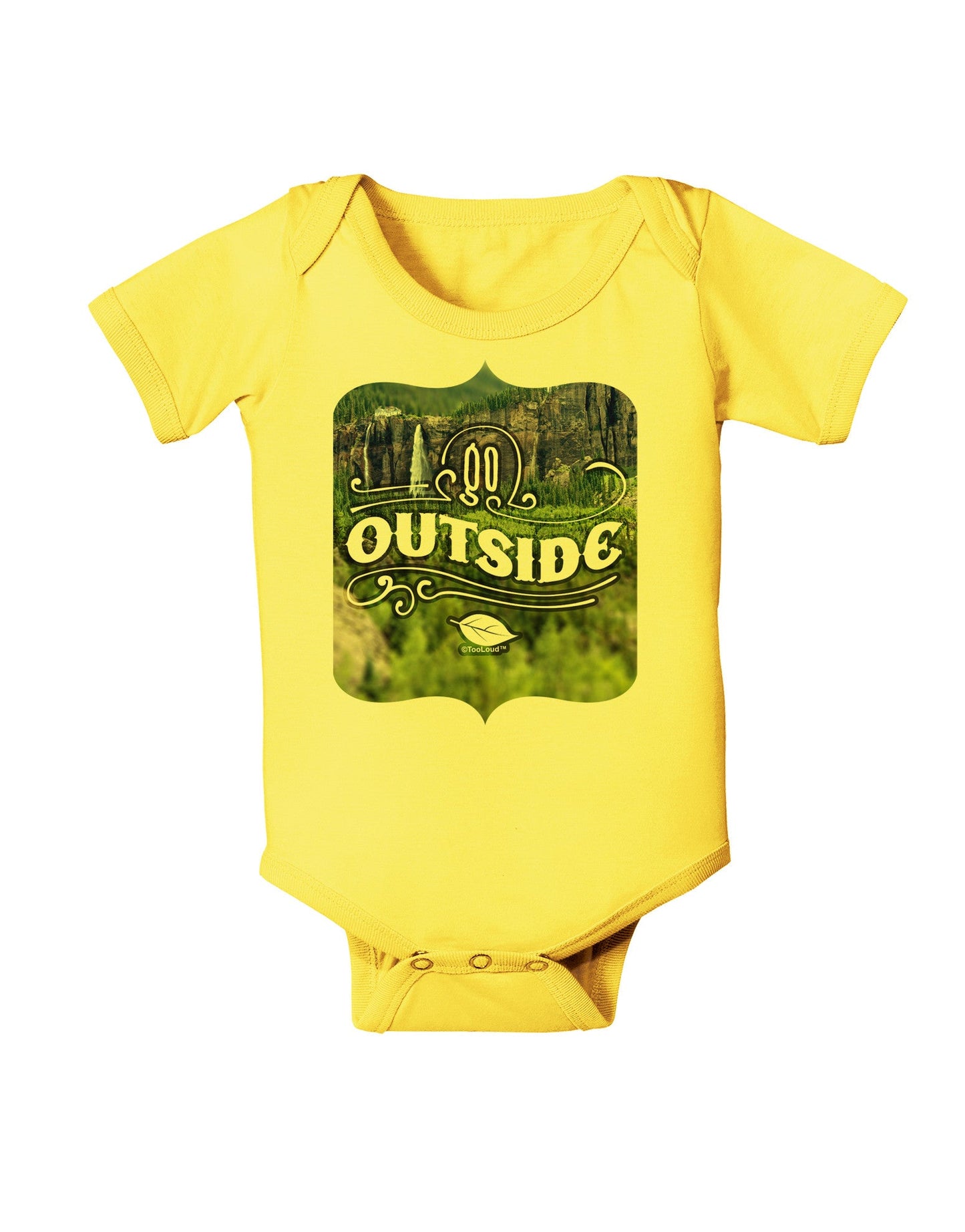 Go Outside - Beautiful Cliffs Baby Romper Bodysuit by-Baby Romper-TooLoud-Yellow-06-Months-Davson Sales